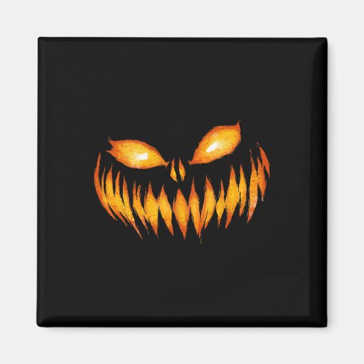 Kürbislaterne Beängstigende Kürbisgewächse Hallowe Magnet (Vorne)