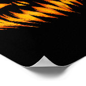 Kürbislaterne Beängstigende Kürbisgewächse Hallowe Poster (Ecke)