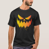 Kürbislaterne Beängstigende Kürbisgewächse Hallowe T-Shirt (Vorderseite)