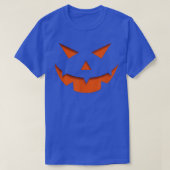 Kürbislaterne Carved Pumpkin Face Halloween Costu T-Shirt (Design vorne)