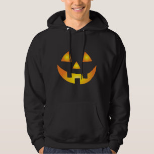 Kürbislaterne Creepy Pumpkin Face Halloween Hoodie
