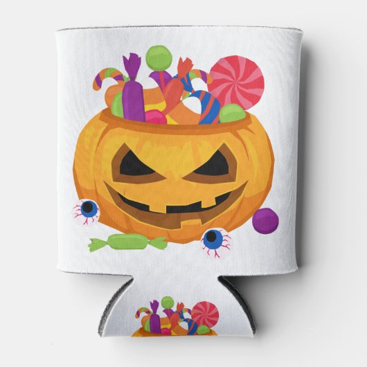 Kürbislaterne Dosenkühler (Vorderseite)