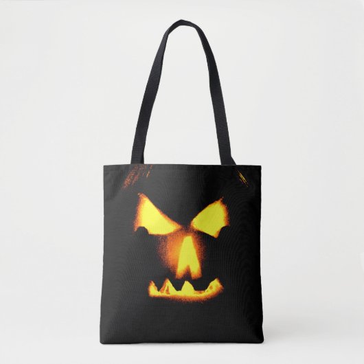 Kürbislaterne Face Print Halloween Tasche (Vorderseite)