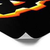 Kürbislaterne Face Pumpkin Eyelashes Halloween Co Poster (Ecke)