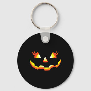 Kürbislaterne Face Pumpkin Eyelashes Halloween Co Schlüsselanhänger