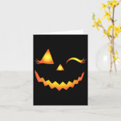 Kürbislaterne Face Pumpkin Eyelashes Hallowen Cos Karte (Gelbe Blume)