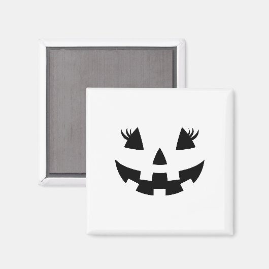 Kürbislaterne Face Pumpkin Eyelashes Hallowen Cos Magnet (Vorderseite/Rückseite)