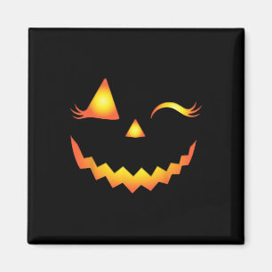 Kürbislaterne Face Pumpkin Eyelashes Hallowen Cos Magnet