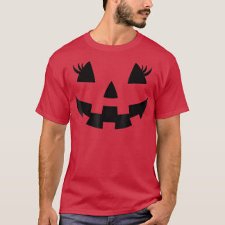Kürbislaterne Face Pumpkin Eyelashes Hallowen Cos T-Shirt