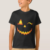 Kürbislaterne Face Pumpkin Eyelashes Hallowen Cos T-Shirt (Vorderseite)