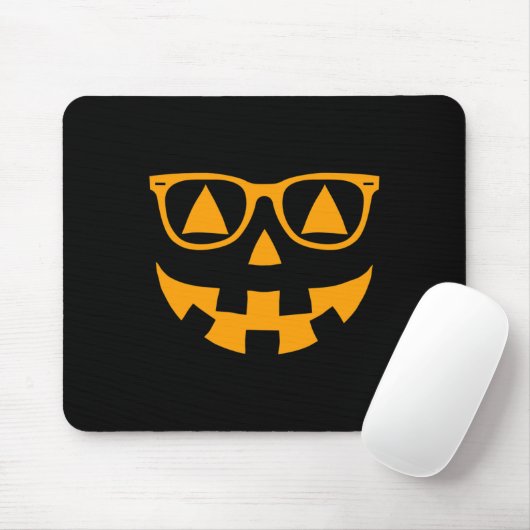 Kürbislaterne Face Sunglasses Brillen Halloween P Mousepad (Mit Mouse)