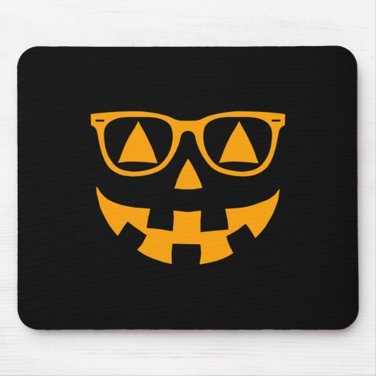 Kürbislaterne Face Sunglasses Brillen Halloween P Mousepad (Vorne)