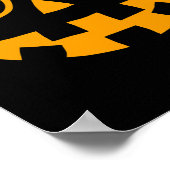 Kürbislaterne Face Sunglasses Brillen Halloween P Poster (Ecke)