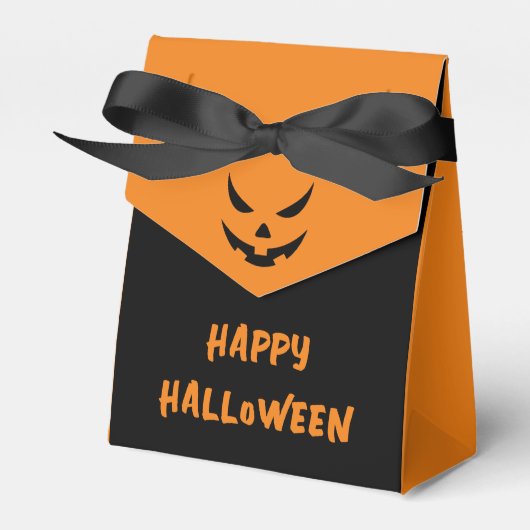 Kürbislaterne Gefecht Pumpkin Black Orange Hallowe Geschenkschachtel (Vorderseite)