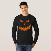 Kürbislaterne Giant Pumpkin Face Halloween Costum T-Shirt (Vorne ganz)