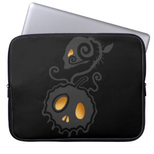 Kürbislaterne Glühen Laptopschutzhülle