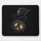 Kürbislaterne Glühen Mousepad (Vorne)