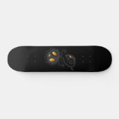 Kürbislaterne Glühen Skateboard (Horizontal)