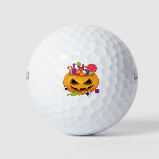 Kürbislaterne Golfball (Vorderseite)