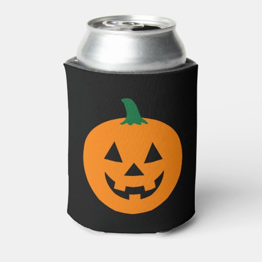 Kürbislaterne Halloween Can Cooler Dosenkühler (Kanne Rückseite)