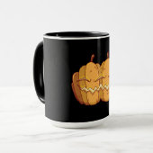 Kürbislaterne Halloween Design Tasse (Vorderseite Links)