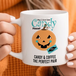 Kürbislaterne Halloween für Kürbis Kaffeetasse