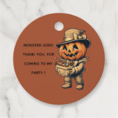 Kürbislaterne Halloween Geschenkanhänger (Vorderseite)