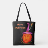Kürbislaterne Halloween Tote Bag Tasche (Rückseite)