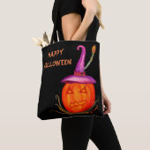 Kürbislaterne Halloween Tote Bag Tasche (Von Nahem)