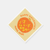 Kürbislaterne Halloween Trick oder Party behandeln Serviette (Ecke)