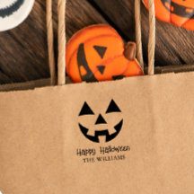 KÜRBISLATERNE HAPPY HALLOWEEN FAMILIENNAME