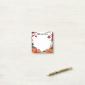 Kürbislaterne Happy Halloween Post-it Klebezettel (Auf Schreibtisch)