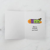 Kürbislaterne Hexensigne Halloween Karte (Innenseite)