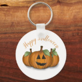 Kürbislaterne in Pumpkin Patch Schlüsselanhänger (Vorderseite)