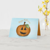 Kürbislaterne in Pumpkin PatchCard Karte (Gelbe Blume)