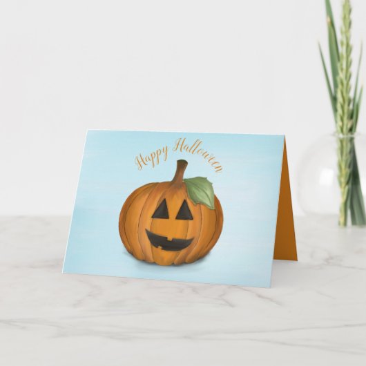 Kürbislaterne in Pumpkin PatchCard Karte (Vorderseite)