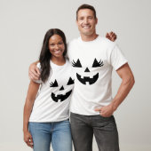 Kürbislaterne konfrontiert Pumpkin Eyelashes Hallo T-Shirt (Unisex)