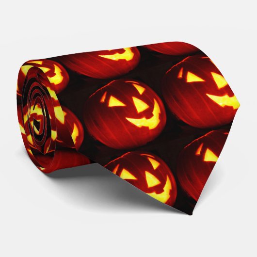 Kürbislaterne Krawatte (Gerollt)
