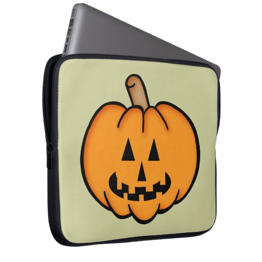 Kürbislaterne Laptopschutzhülle (Vorne Rechts)
