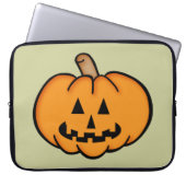 Kürbislaterne Laptopschutzhülle (Vorderseite)