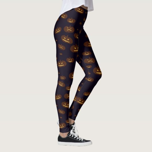 Kürbislaterne-Leggings Leggings (Rechts)