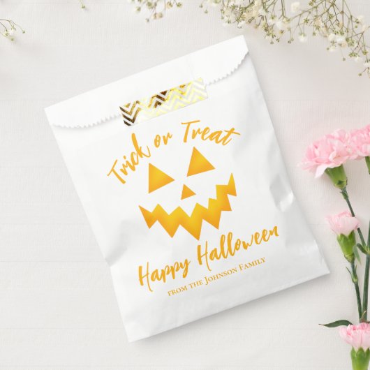 Kürbislaterne Orange Halloween Geschenktütchen (Versiegelt)