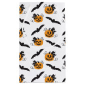 Kürbislaterne Orange Kleine Geschenktüte (Rückseite)