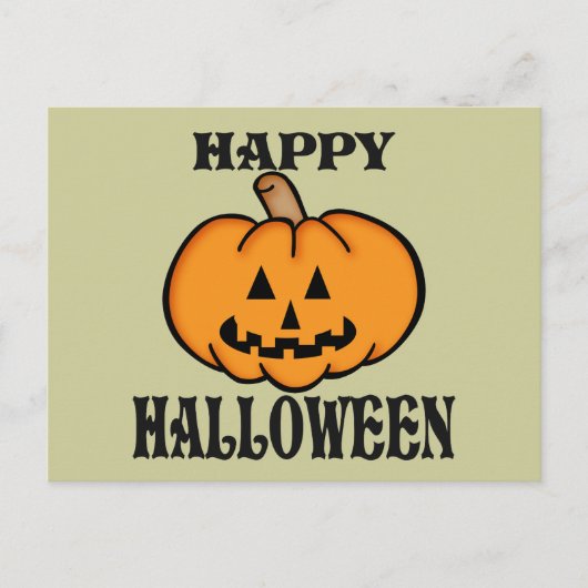 Kürbislaterne Postkarte (Vorderseite)