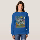 KÜRBISLATERNE PRINCE AUF SEINEM MAGIC UNICORN PONY SWEATSHIRT (Vorne ganz)