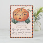 Kürbislaterne Pumpkin Elf Mouse Gedicht (Stehend Vorderseite)