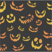 Kürbislaterne Pumpkin Face Aufkleber (Vorderseite)