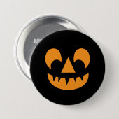 Kürbislaterne Pumpkin Face Button (Vorne & Hinten)