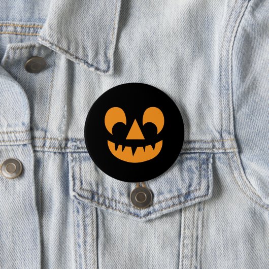 Kürbislaterne Pumpkin Face Button (Beispiel)
