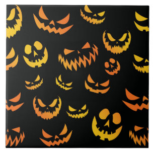 Kürbislaterne Pumpkin Face Fliese